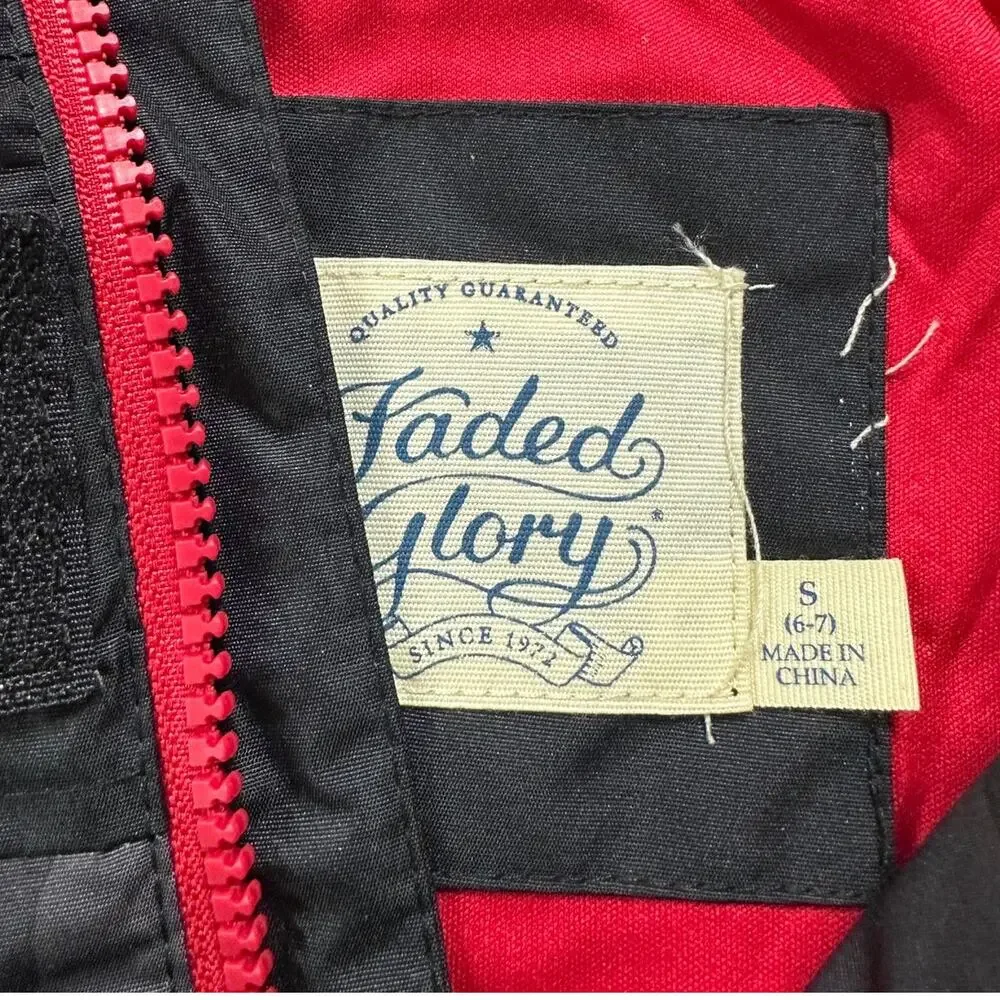 Faded Glory Boys Small NEW NWT Black Camouflauge Rain Jacket